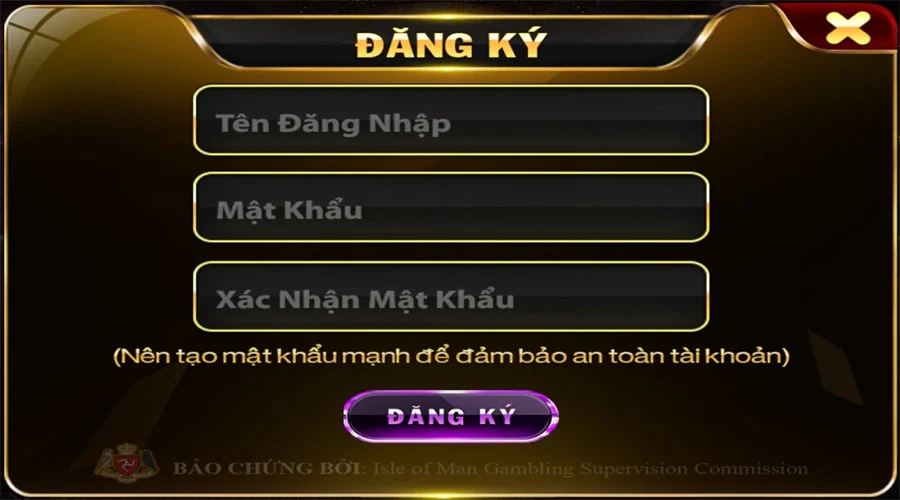 Điền các thông tin đăng ký tài khoản Hitlcub